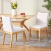 Set Of 2 Dimitri Fabric Dining Chairs Light Beige/Oak - Christopher Knight Home -HOMCOM Sales Store GUEST 43f344b7 7791 4790 afa0 b1eb5757b1b8