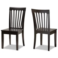 2pc Minette Wood Dining Chair Set - Baxton Studio -HOMCOM Sales Store GUEST 445864cd 5c7f 496d ad9e 3b070a14a13e