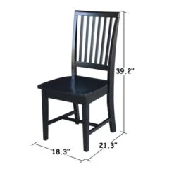 Set Of 2 Mission Side Chair - International Concepts -HOMCOM Sales Store GUEST 4491f9fd 481f 4b42 a1c1 60b81b31459a