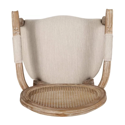 Set Of 4 Judith French Country Wood And Cane Upholstered Dining Chairs - Christopher Knight Home 7 Set Of 4 Judith French Country Wood And Cane Upholstered Dining Chairs - Christopher Knight Home - Image 5