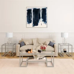 Metal Double Cross Legged Side Table In Nickel - Henn&Hart 13 Metal Double Cross Legged Side Table In Nickel - Henn&Hart -HOMCOM Sales Store GUEST 452e3467 9a39 4530 8923 50bedfc01916