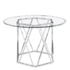Escondido Dining Table Chrome - Steve Silver Co. -HOMCOM Sales Store GUEST 46b38af7 8db5 4d1c 8165 0244145e4173