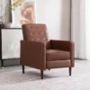 Mervynn Mid-Century Modern Button Tufted Recliner Cognac Brown/Dark Espresso - Christopher Knight Home -HOMCOM Sales Store GUEST 473a66e8 1a47 410c b53f 41865ad6d282