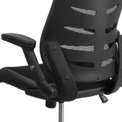 Emma And Oliver High Back Black Mesh Swivel Ergonomic Office Chair With Adjustable Flip-Up Arms -HOMCOM Sales Store GUEST 47dba6dd 3b09 487c 86a0 d3b4bd52bc09