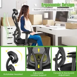 Costway Ergonomic High Back Mesh Office Chair W/ Adjustable Lumbar Support -HOMCOM Sales Store GUEST 4842edd5 c30c 4716 90fe a6c690a23ba2