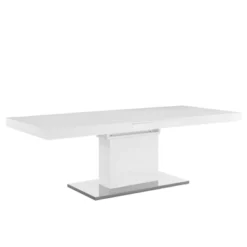 Vector Extendable Dining Table White Silver - Modway 10 Vector Extendable Dining Table White Silver - Modway -HOMCOM Sales Store GUEST 48942bf2 2d48 4f04 8e0b de48b26f1de7