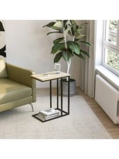 Year Color C-Shaped Snack Side Table For Living Room, Bedroom, And Entryway -HOMCOM Sales Store GUEST 48a5ad5a 9da3 4c51 8560 612ecf8a9259