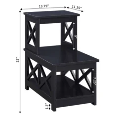 Oxford 2 Step Chairside End Table - Breighton Home -HOMCOM Sales Store GUEST 497e47aa 88f3 4b40 ac92 3beafe825850