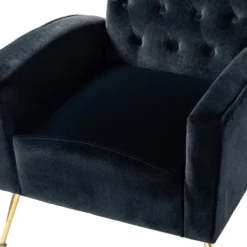 Raphael Velvet Tufted Upholstered Wingback Chair Accent Wingback Silhouette With Diamond Button Tufting | Karat Home -HOMCOM Sales Store GUEST 4aaf8777 7063 4826 88c5 c63ab375f04c