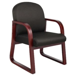 Mahogany Reception Chair - Boss Office Products -HOMCOM Sales Store GUEST 4ac21cc4 bff9 4a7b b493 2c0a88884c56