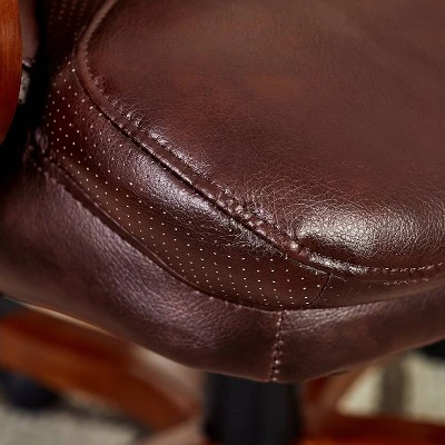 Big & Tall Executive Chair Redwood Leather - Serta 13 Big & Tall Executive Chair Redwood Leather - Serta - Image 11