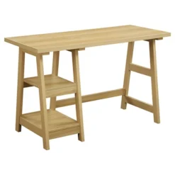 Designs2Go Trestle Desk With Shelves - Breighton Home -HOMCOM Sales Store GUEST 4b76c7d6 a99f 4fdf 9122 42818e9ee920