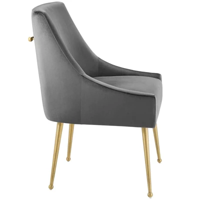 Discern Upholstered Performance Velvet Dining Chair - Modway 4 Discern Upholstered Performance Velvet Dining Chair - Modway - Image 2