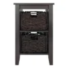 Morris Side Table With Baskets Espresso/Chocolate - Winsome -HOMCOM Sales Store GUEST 540a3d94 d587 4b50 bdcd 0c935b56d001