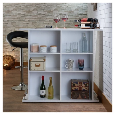 Pub Bar Height Table White - Acme Furniture 4 Pub Bar Height Table White - Acme Furniture - Image 2