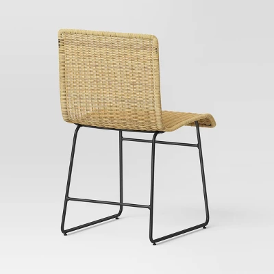 Chapin Modern Woven Dining Chair With Metal Legs Threshold - Threshold™ 5 Chapin Modern Woven Dining Chair With Metal Legs Threshold - Threshold™ - Image 3