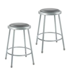 2pk Heavy Duty Vinyl Padded Steel Barstool Gray - Hampden Furnishings -HOMCOM Sales Store GUEST 5a13f551 842c 411c bdbc 41f467774a54