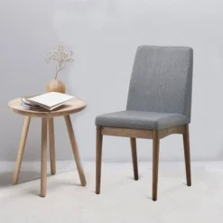 Set Of 2 Mid Century Modern Side Chairs Gray - Benzara -HOMCOM Sales Store GUEST 5a2896a1 93d6 44e6 921b 04eeb718664e