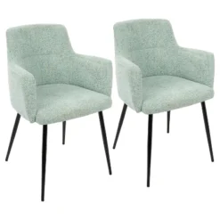 Set Of 2 Andrew Contemporary Dining Accent Chairs - Lumisource -HOMCOM Sales Store GUEST 5b30d4ae 5318 42f4 bd70 e0718107036e
