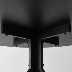 43'' Jones Solid Black Grain Round Dining Table -The Pop Maison -HOMCOM Sales Store GUEST 5b8d5a57 26fe 4cb4 bfce 08af8cd104b2