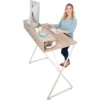 Joy Standing Desk 48” Stand-up Workstation With Cubbies – Wood Grain Finish – Stand Steady -HOMCOM Sales Store GUEST 5c254b90 abd8 4a00 b3ae 071473bdc17e
