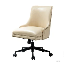 Xavier Faux Leather Office Task Chair With Nailhead | Karat Home -HOMCOM Sales Store GUEST 5c63624e 9a5e 4572 a857 192174e0122c