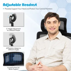 Costway Ergonomic Office Chair High-Back Mesh Chair W/Adjustable Lumbar Support -HOMCOM Sales Store GUEST 5cff5ede 2fbd 417a 9f4d 46837718445d