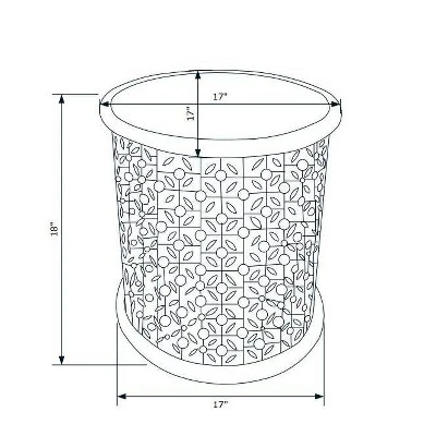 Lainey Side Table Terra Cotta - Powell 6 Lainey Side Table Terra Cotta - Powell - Image 4