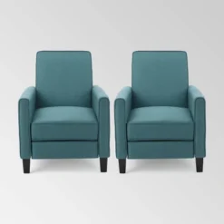 Set Of 2 Darvis Contemporary Recliners - Christopher Knight Home -HOMCOM Sales Store GUEST 6057742a 2421 4f8a ba77 46cec02c137e