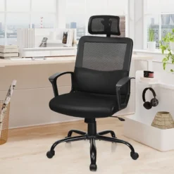 Costway Mesh Office Chair High Back Ergonomic Swivel Chair W/ Lumbar Support & Headrest -HOMCOM Sales Store GUEST 607a86f9 5593 4066 9be8 ef22b867022a