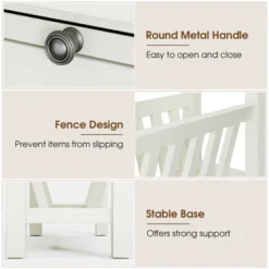 Tangkula Side Table End Table Nightstand W/ Bottom Storage Shelf & Rubber Wood Legs White 14 Tangkula Side Table End Table Nightstand W/ Bottom Storage Shelf & Rubber Wood Legs White -HOMCOM Sales Store GUEST 609132b7 f2c7 487e 8414 b9e6bad0d7b2