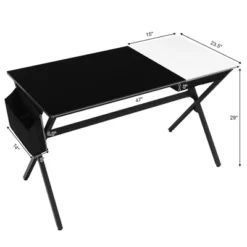Costway Computer Desk Writing Study Laptop Table W/ Drawer & Storage Bag WalnutBlack -HOMCOM Sales Store GUEST 61006814 2025 4a9a a36e 4a14f1131eff