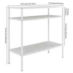 Matte White Side Table - Henn&Hart -HOMCOM Sales Store GUEST 619cb6c5 7ccc 4a1b abcc 5f46e2cf9c2b