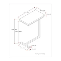 Bryant C Side Table Cognac Brown - WyndenHall -HOMCOM Sales Store GUEST 620d0339 78d0 4596 a68a 3150ef9d7539