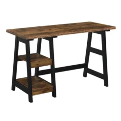 Designs2Go Trestle Desk With Shelves - Breighton Home -HOMCOM Sales Store GUEST 63e3a54d 0d29 4709 87d7 2c9754419ab8