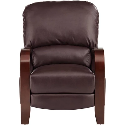 Elm Lane Cooper Cantina Burgundy Faux Leather Recliner Chair Modern Armchair Comfortable Push Manual Reclining Footrest For Bedroom Living Room Home 9 Elm Lane Cooper Cantina Burgundy Faux Leather Recliner Chair Modern Armchair Comfortable Push Manual Reclining Footrest For Bedroom Living Room Home - Image 7