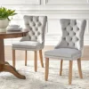 Set Of 2 Portico Tufted High Back Velvet Dining Chairs Gray - Buylateral -HOMCOM Sales Store GUEST 6579e4a1 5fdd 4714 b70a 8abf45744e42