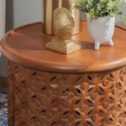Lainey Side Table Terra Cotta - Powell 8 Lainey Side Table Terra Cotta - Powell -HOMCOM Sales Store GUEST 6610c8e6 103d 4ef1 b428 171fe37ef9fa