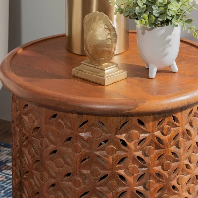 Lainey Side Table Terra Cotta - Powell 5 Lainey Side Table Terra Cotta - Powell - Image 3
