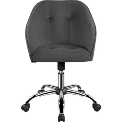 Yaheetech Velvet Desk Chair For Home Office, Soft Height Adjustable 360° Swivel Computer Chair -HOMCOM Sales Store GUEST 6650e146 d5f6 4346 a541 98391e36d477
