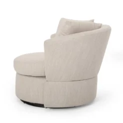 Smyrna Contemporary Upholstered Swivel Club Chair - Christopher Knight Home -HOMCOM Sales Store GUEST 66e85605 8ea3 49f2 b9d1 08ca3f055a1d