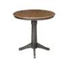 36" Justin Round Drop Leaf Dining Table Tan/Washed Coal - International Concepts -HOMCOM Sales Store GUEST 6709f0ad f438 4472 8ff7 e820b9e283ed