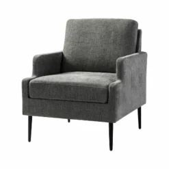 Leandes Mid-century Armchair With Tapered Metal Legs For Living Room And Bedroom | KARAT HOME -HOMCOM Sales Store GUEST 675587f8 33ee 4295 940f 721f39e5aa34