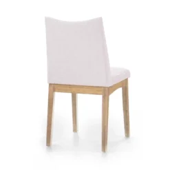 Set Of 2 Dimitri Fabric Dining Chairs Light Beige/Oak - Christopher Knight Home -HOMCOM Sales Store GUEST 68262f70 1cd5 4ec7 a82d 477ba0d542b9