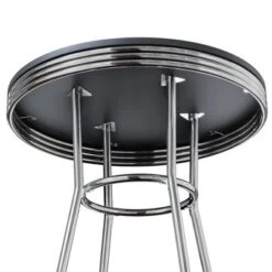 Summit Pub Table Bar Height Wood/Black/Bright Chrome - Winsome -HOMCOM Sales Store GUEST 69b595f4 c170 4a9a 910f 1ff893bf3ebe