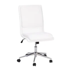 Emma And Oliver Modern Faux Leather Upholstered Mid-Back Home Office Chair With 5 Star Base And Pneumatic Seat Height Adjustment 11 Emma And Oliver Modern Faux Leather Upholstered Mid-Back Home Office Chair With 5 Star Base And Pneumatic Seat Height Adjustment -HOMCOM Sales Store GUEST 69c980f3 f164 4d9b 814d 9eacfb9371e2