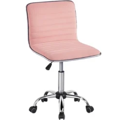 Yaheetech Velvet Low Back Armless Desk Chair Office Chair With Wheels -HOMCOM Sales Store GUEST 69e71015 1a69 4cd5 b7ff 108d9b8b1f79