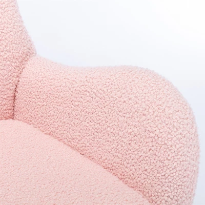 Upholstered Rocking Accent Chair With High Backrest And Armrests-ModernLuxe 11 Upholstered Rocking Accent Chair With High Backrest And Armrests-ModernLuxe - Image 9