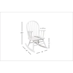 Windsor Back Rocking Kids' Chair White - Gift Mark 9 Windsor Back Rocking Kids' Chair White - Gift Mark -HOMCOM Sales Store GUEST 6ba38390 313e 4603 9ebd 1503b62a33a0