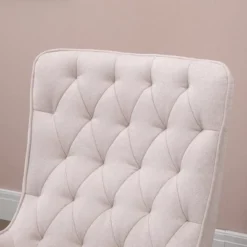 HomCom Mid-Century Tufted Wingback Fabric Rocking Chair 14 HomCom Mid-Century Tufted Wingback Fabric Rocking Chair -HOMCOM Sales Store GUEST 6da3277a 7405 4124 988e abe209e6bd6a
